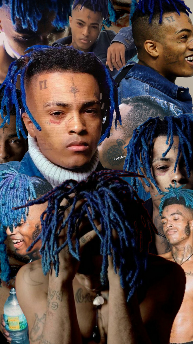 X collage wallpapers ill make a better one if i can get more images of him with blue hair rxxxtentacion