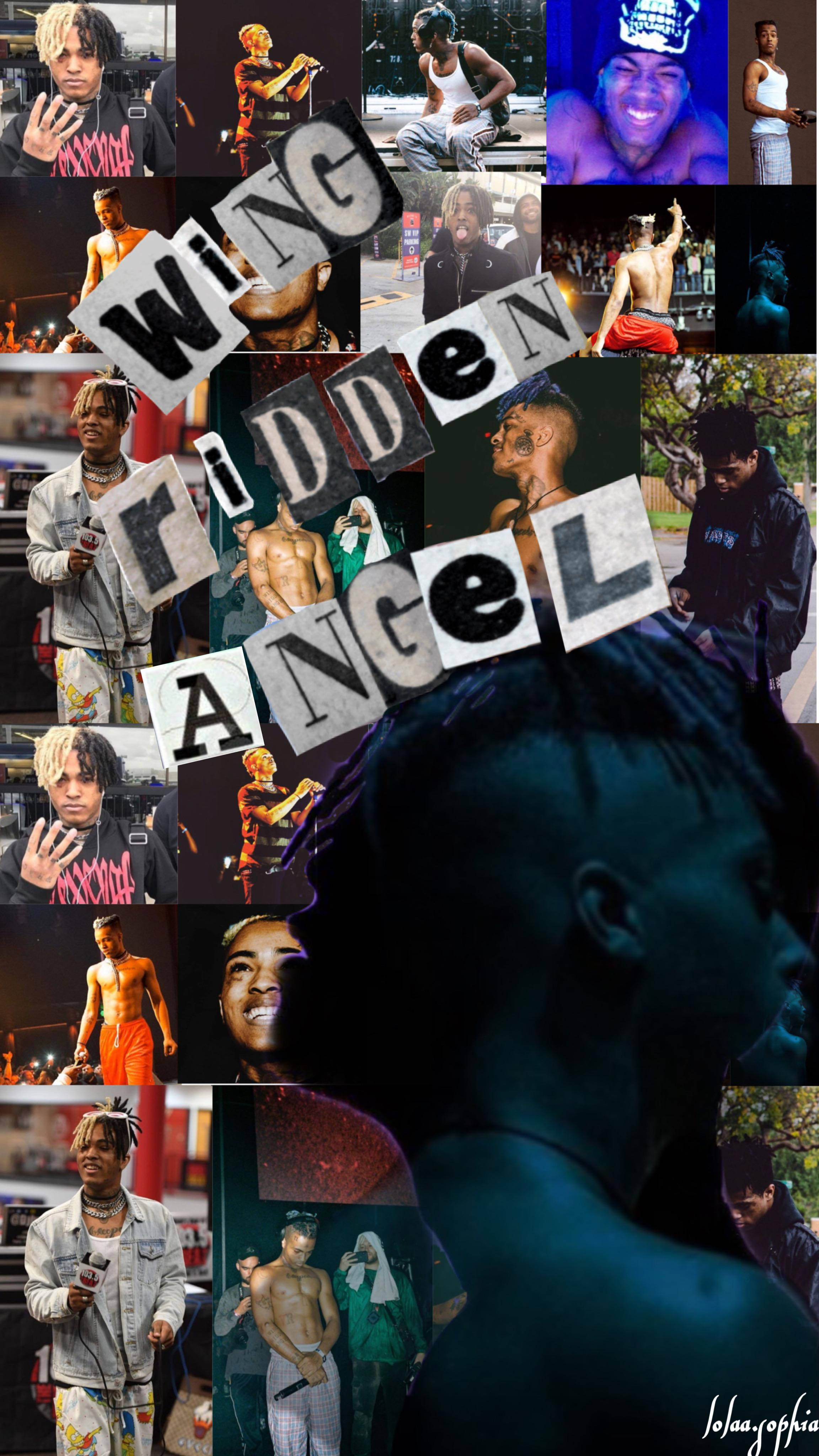 Download xxxtentacion photo collage wallpaper