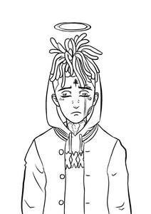 How to draw xxxtentacion rappe for android