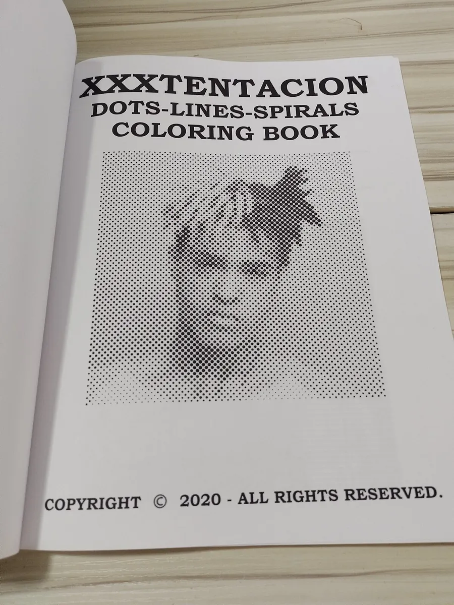 Xxxtentacion dots lines spirals coloring book the coloring book for adults