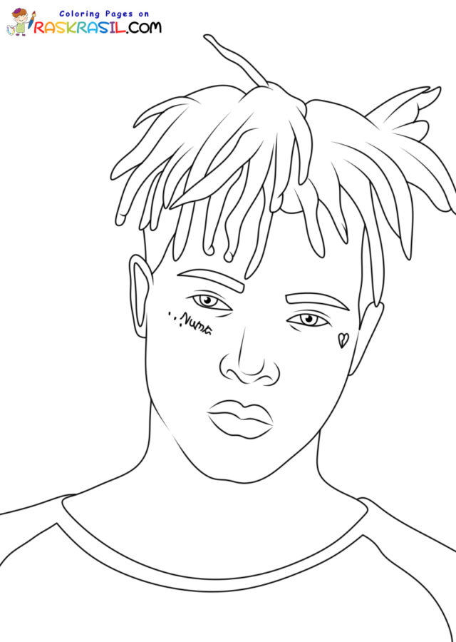 Xxxtentacion coloring pages