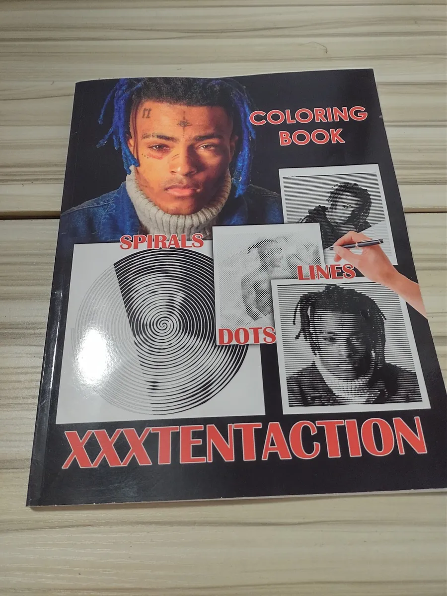 Xxxtentacion dots lines spirals coloring book the coloring book for adults