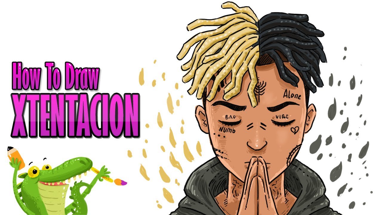 How to draw and coloring xxxtentacion