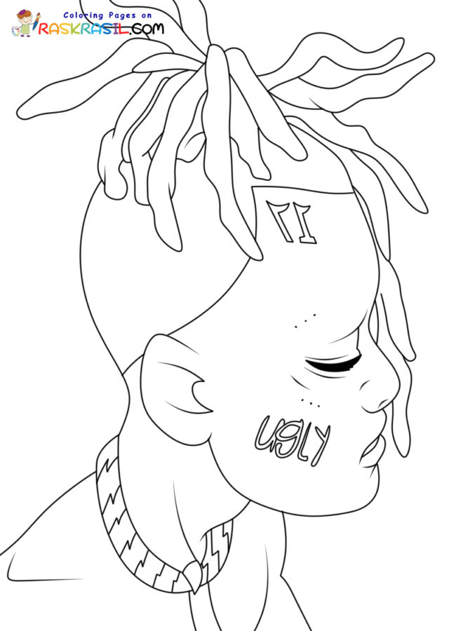 Xxxtentacion coloring pages