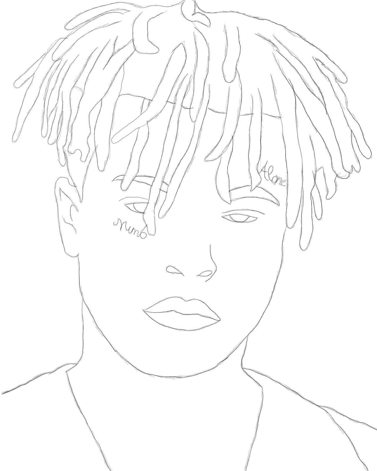 Xxxtentacion fan art by strallmann on