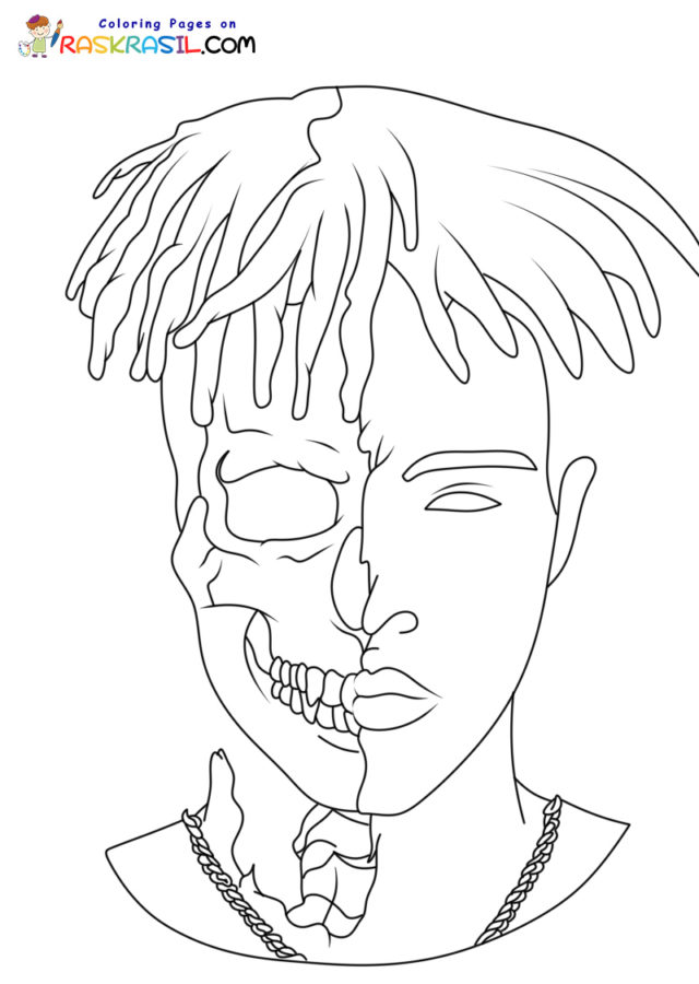 Xxxtentacion coloring pages