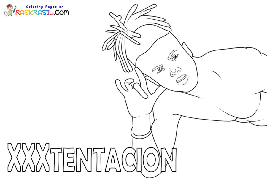 Xxxtentacion coloring pages