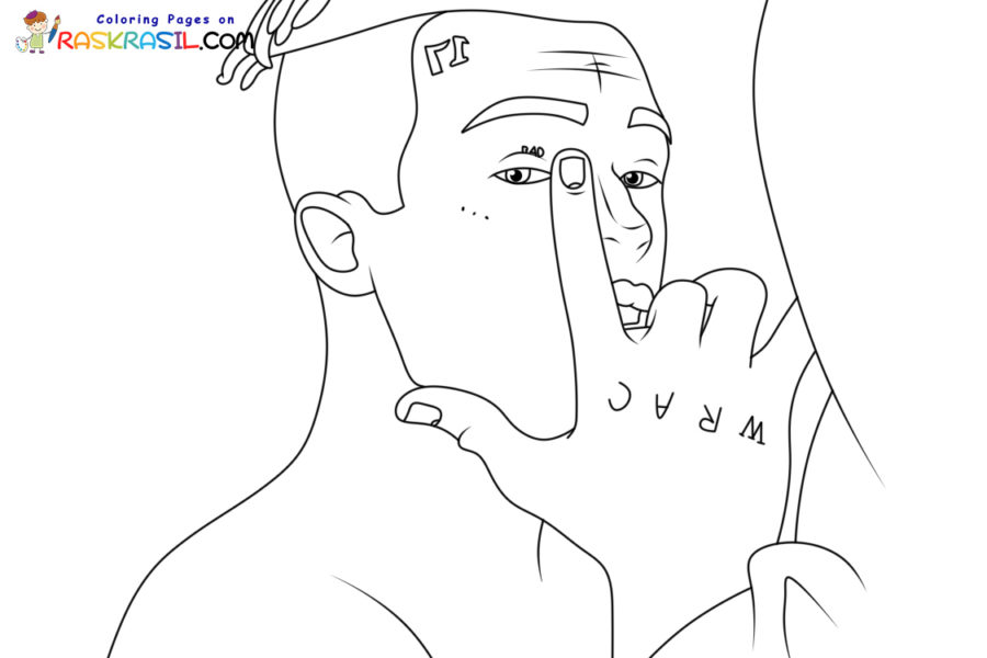 Xxxtentacion coloring pages