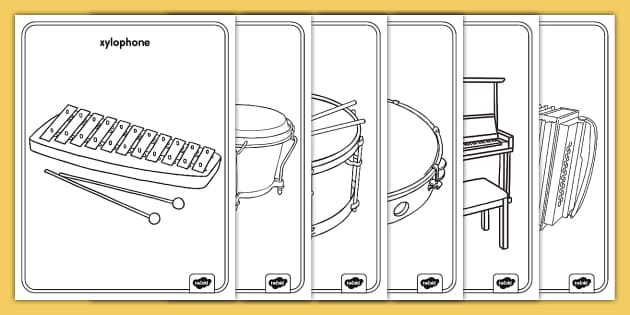 Musical instruments loring sheets teacher made