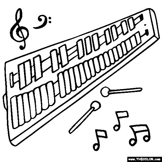 Glockenspiel coloring page glockenspiel glockenspiel instrument percussion instruments