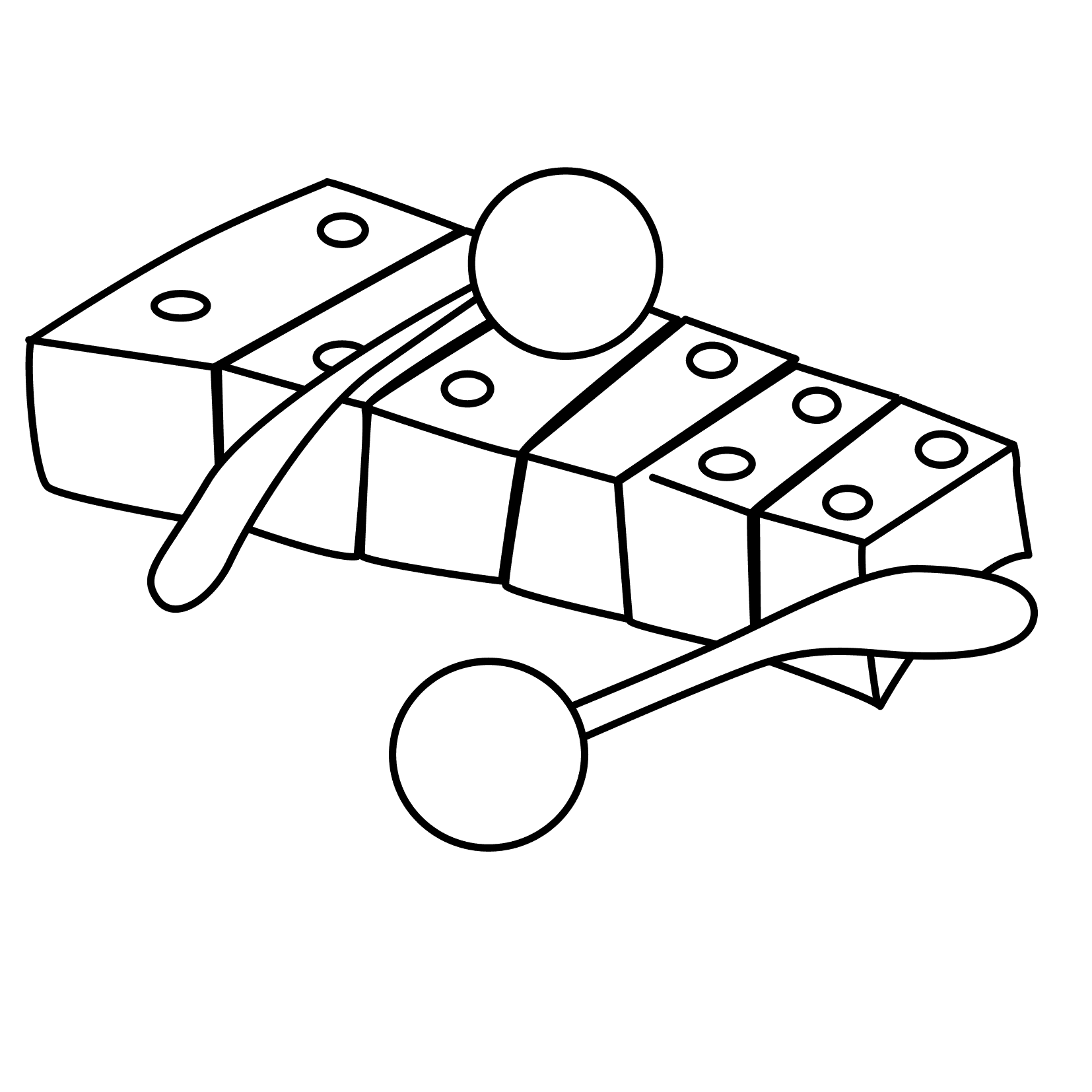 Xylophone coloring pages