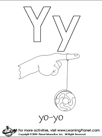 Letters coloring page