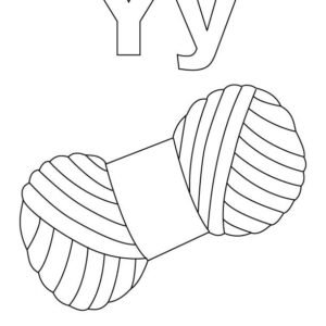 Letter y coloring pages printable for free download