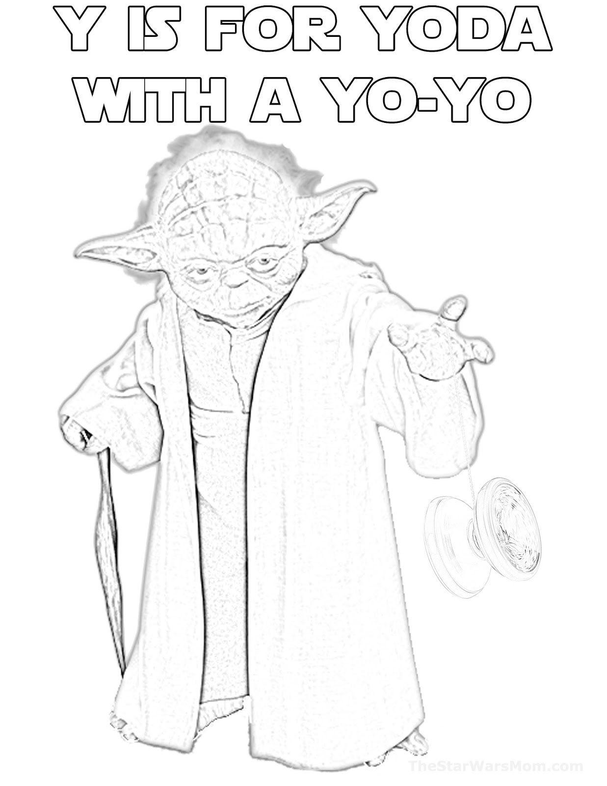 Y is for yoda with a yo