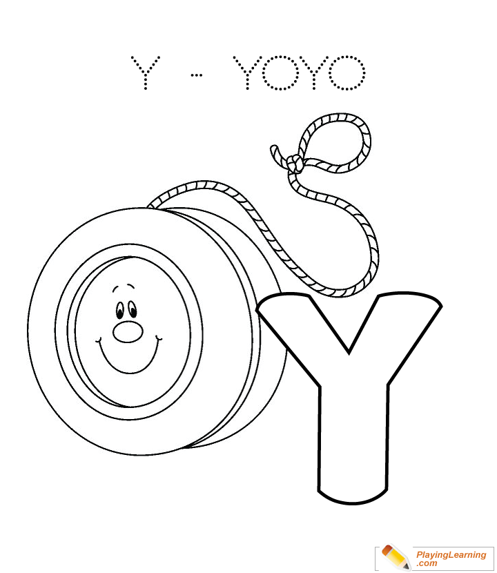 Y is for yoyo coloring page free y is for yoyo coloring page