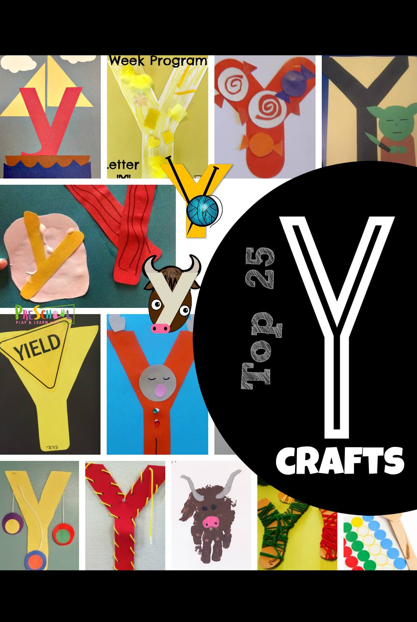 Top letter y crafts