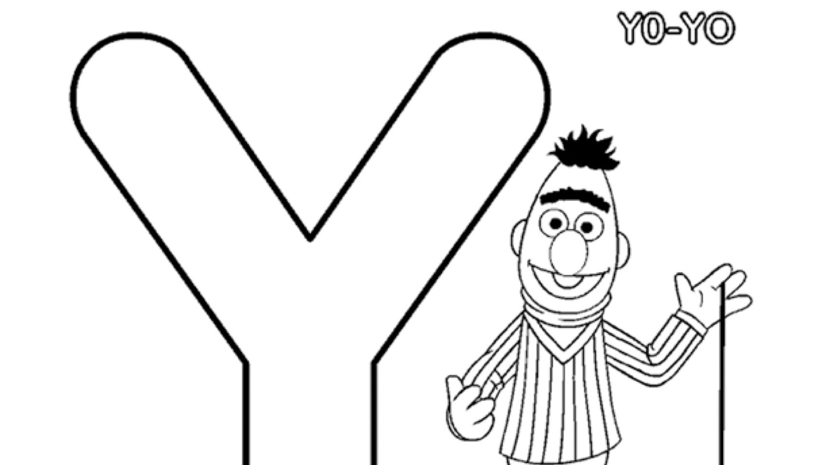 The letter y coloring page kids coloringâ kids for parents