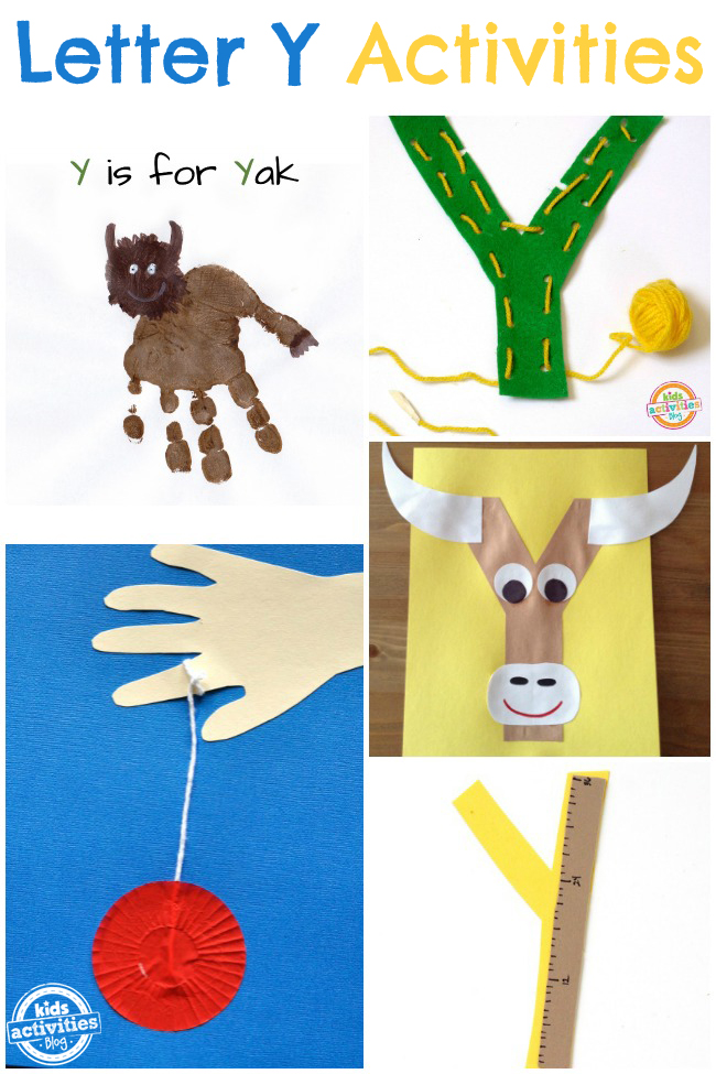 Letter y crafts activities kids activities blog