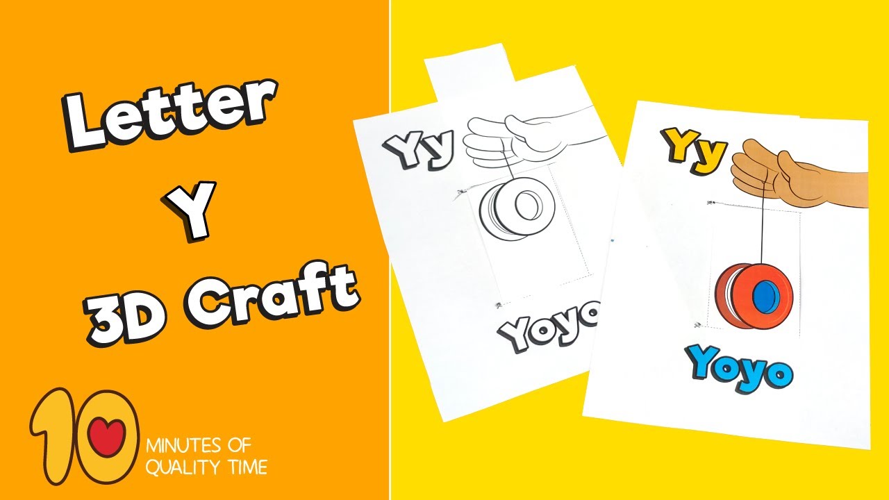 Letter y â d craft â minutes of quality time