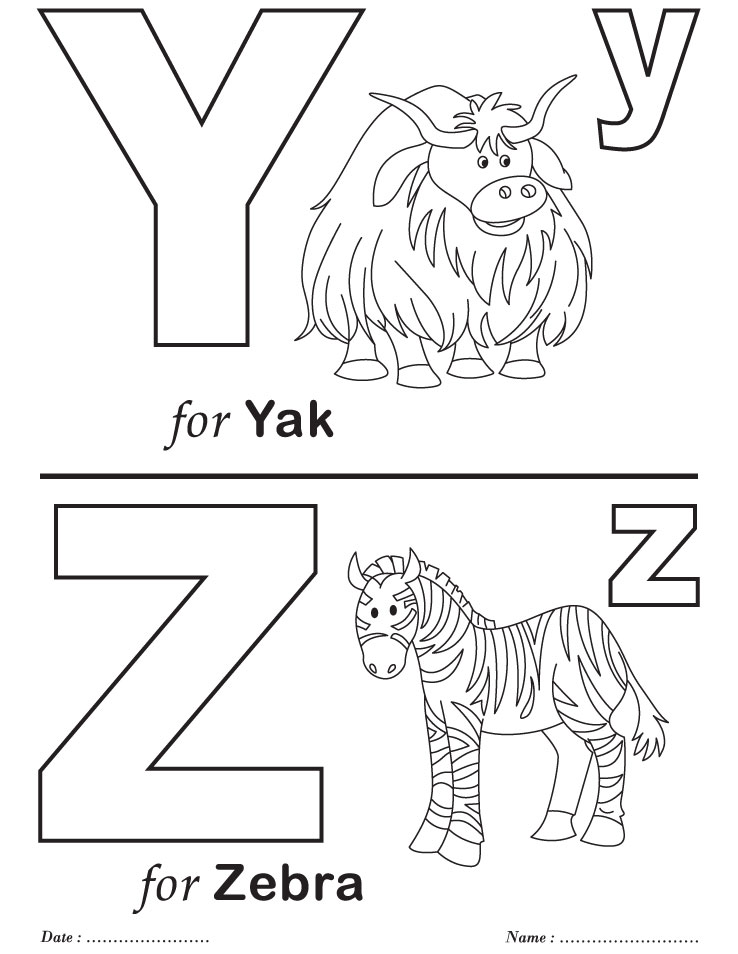 Printables alphabet y