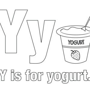 Letter y coloring pages printable for free download