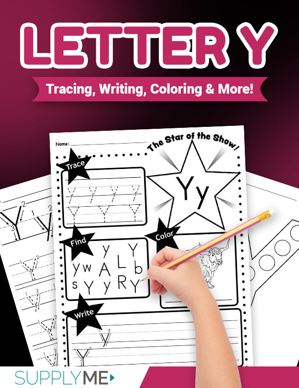 Letter y worksheets bundle