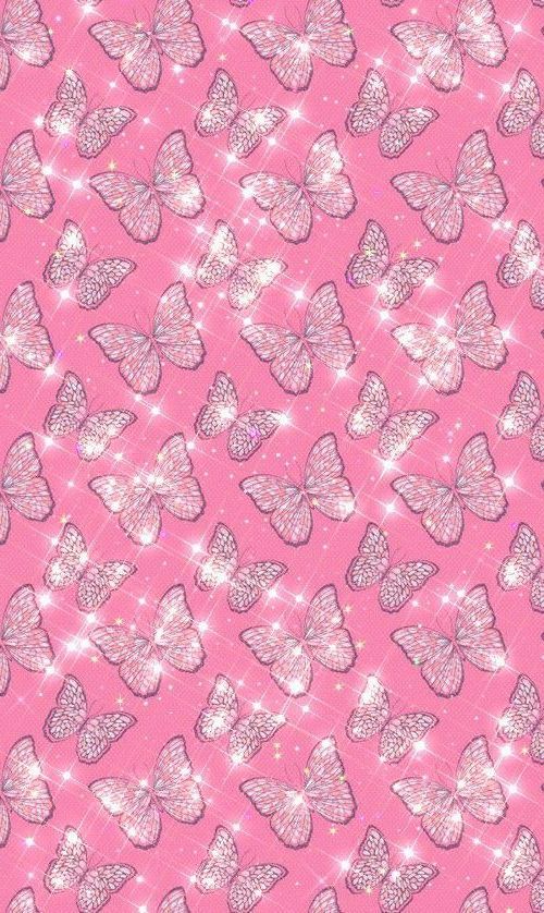 Pink Glitter Fabric, Wallpaper and Home Decor