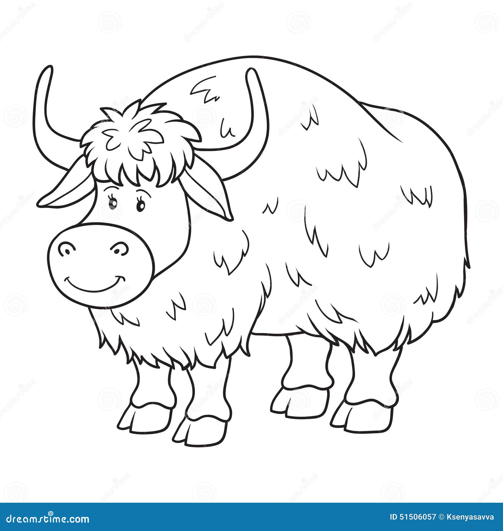 Yak coloring stock illustrations â yak coloring stock illustrations vectors clipart