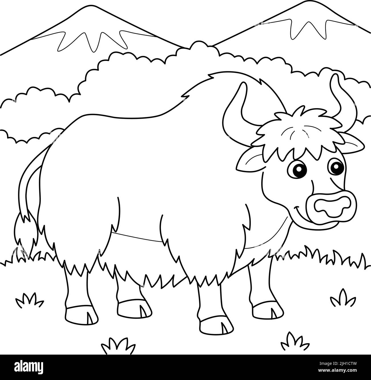 Yak illustration graphic hi