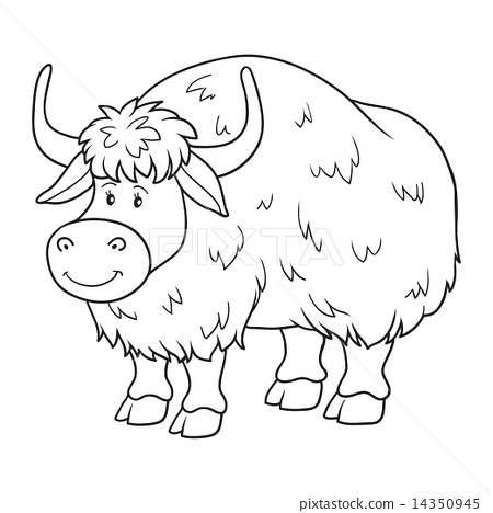 Coloring book yak