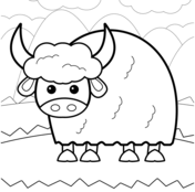 Yak coloring pages free coloring pages