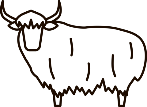 Yak coloring page free printable coloring pages