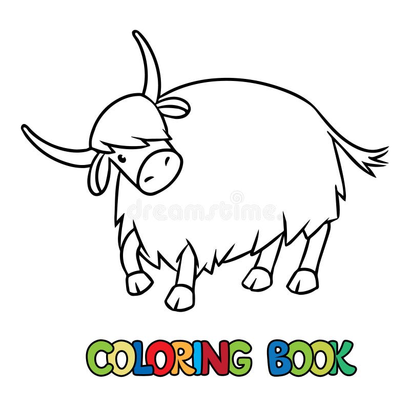 Yak coloring stock illustrations â yak coloring stock illustrations vectors clipart