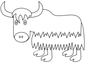 Yak coloring pages free coloring pages