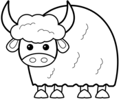 Yak coloring pages free coloring pages