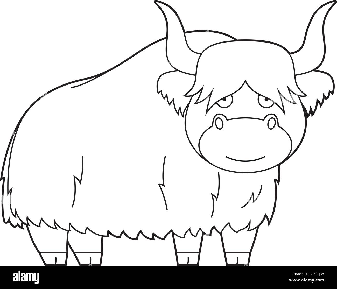 Yak baby stock vector images