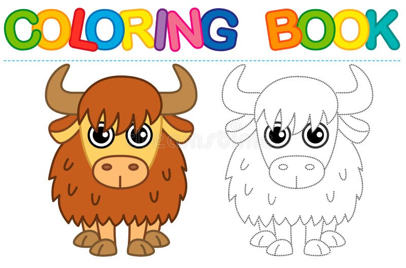 Yak coloring stock illustrations â yak coloring stock illustrations vectors clipart