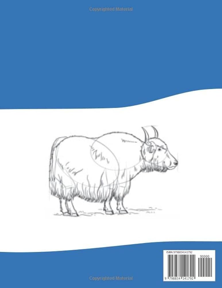 How to draw a yak easy techniques and step