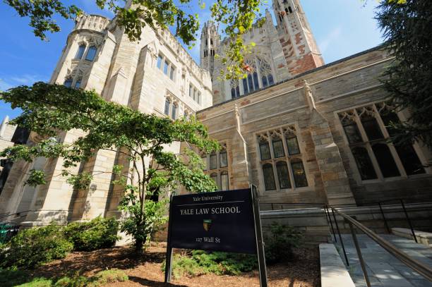 Yale law school stock photo