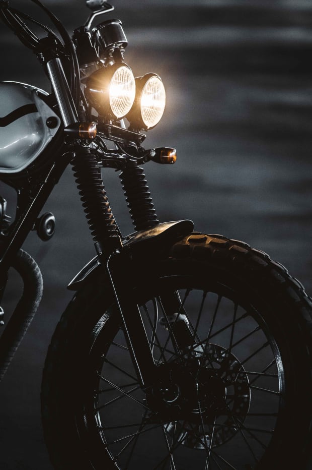 Deus customizes a scrappy little yamaha tw to create the two