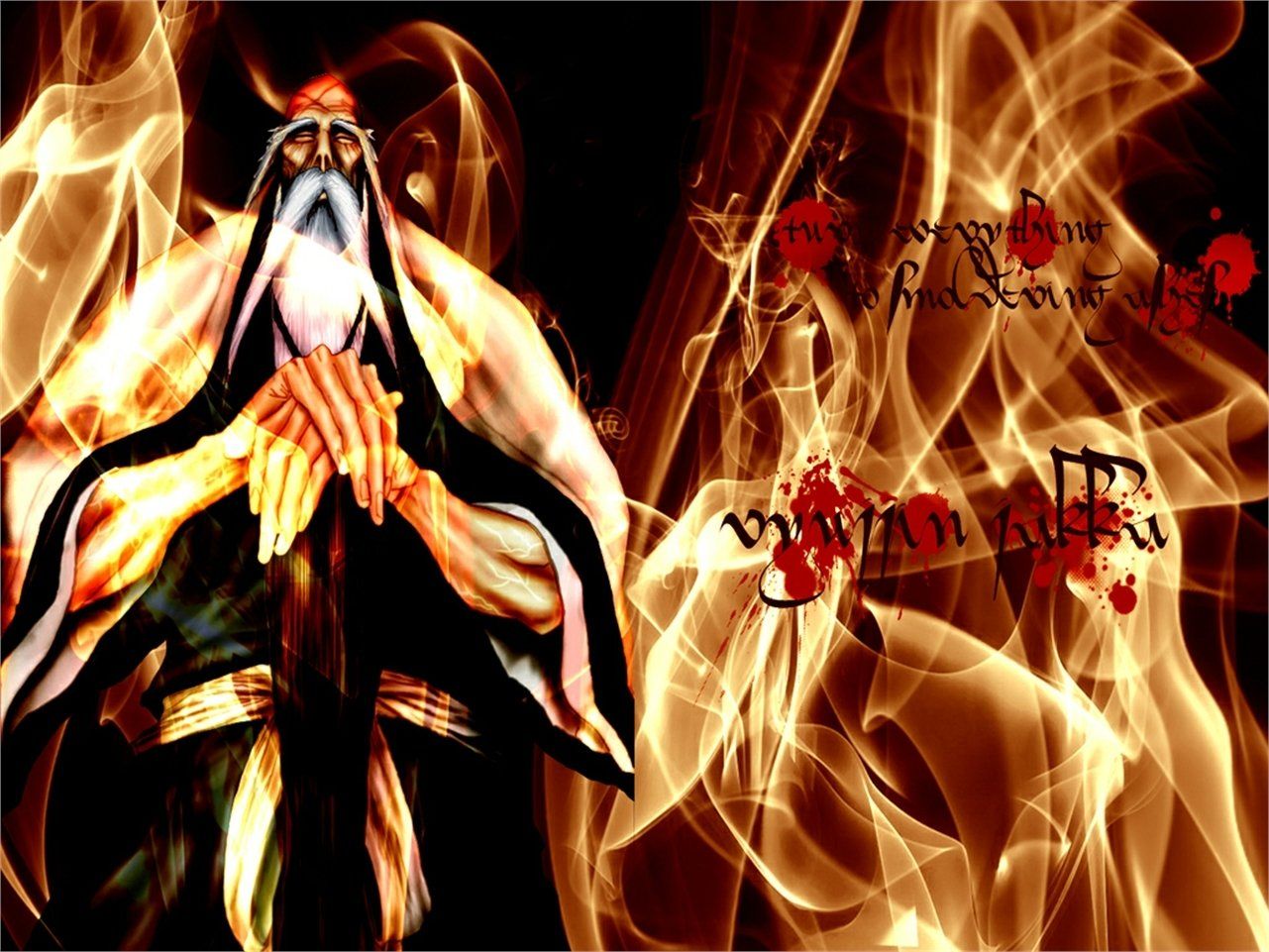 Bleach yamamoto wallpaper bleach wallpaper and background image x id bleach digital wallpaper bleach genryusai shigekuni bleach yamamoto bankaiâ