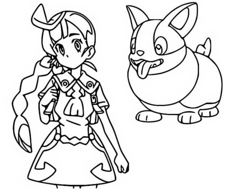 Coloring page pokãmon season journeys chloe yamper