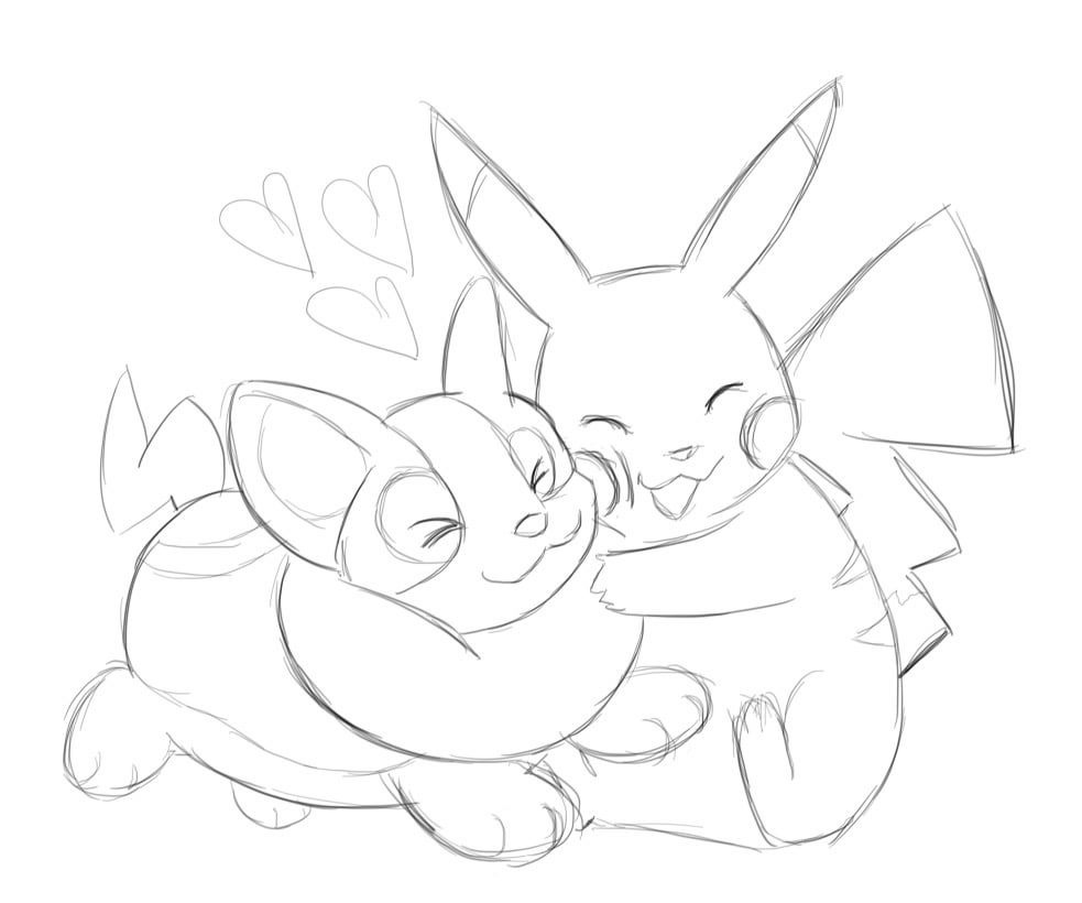 Yamper pikachu hug ryamper