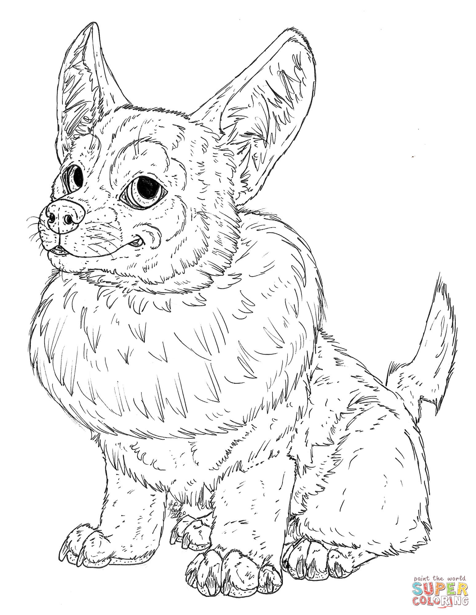 Yamper coloring page free printable coloring pages