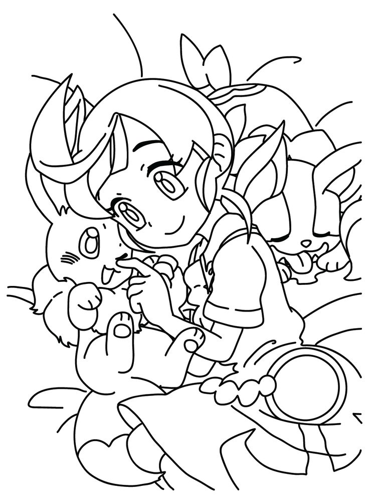 Chloe cerise pokemon coloring pages