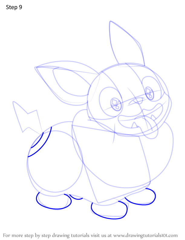 How to draw yamper from pokemon pokemon step by step