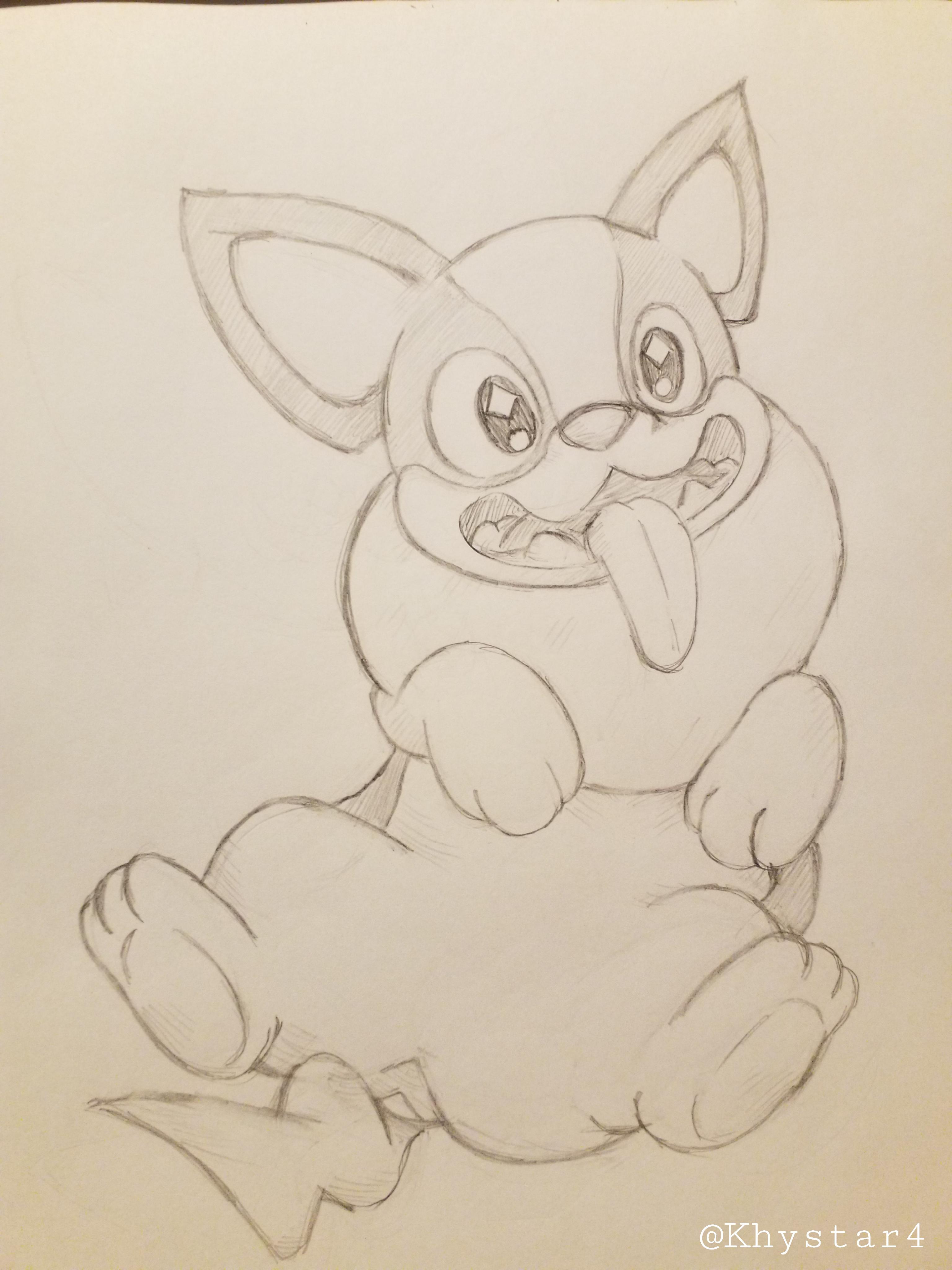 Oc i sketched a yamper rpokemonswordandshield