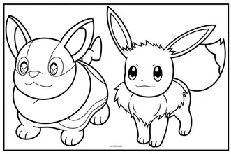 Eevee coloring pages free to print and color pdfs