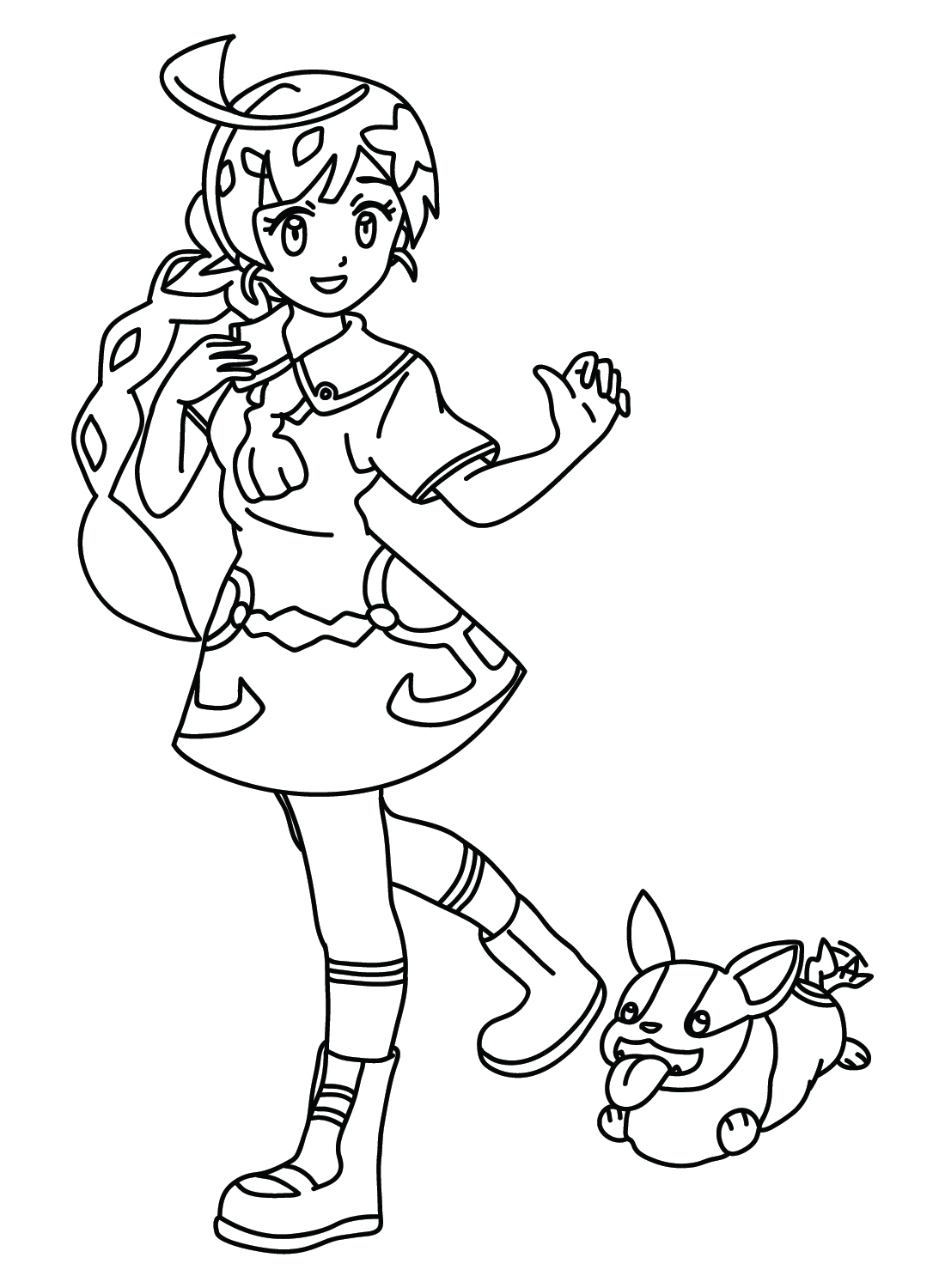 Chloe cerise yamper pokemon to color