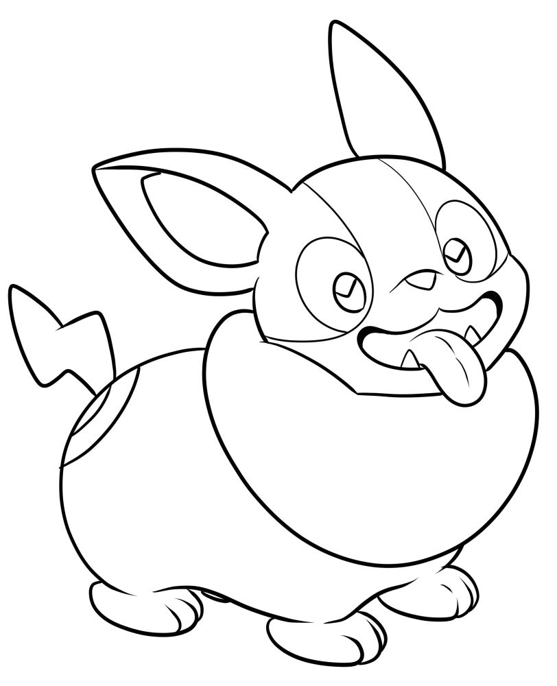 Generation viii pokãmon coloring page